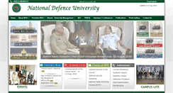 Desktop Screenshot of ndu.edu.pk