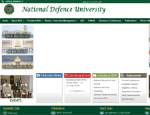 Tablet Screenshot of ndu.edu.pk