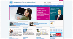 Desktop Screenshot of ndu.edu.az